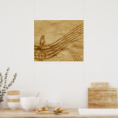 Poster Violin key (Cuisine)