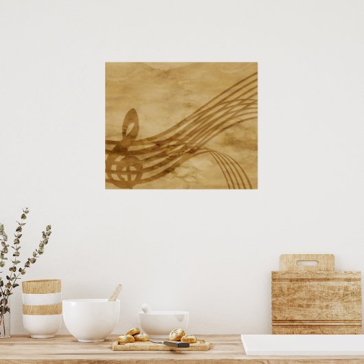 Poster Violin key (Cuisine)