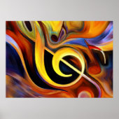 Poster Violin key (Devant)