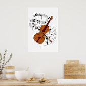Poster Violon (Cuisine)