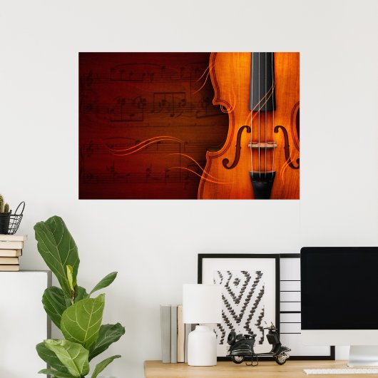 Poster Violon (Bureau à domicile)