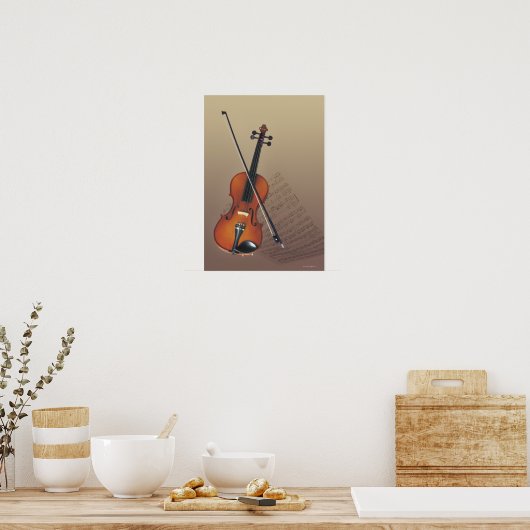 Poster Violon 2 (Cuisine)