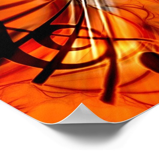 Poster Violon Abstrait (Coin)