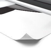 Poster Violon Abstrait avec casque et musique (Coin)