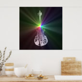 Poster Violon arc-en-ciel (Cuisine)