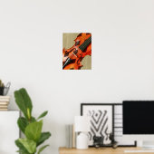 Poster Violon arlequin (Bureau à domicile)