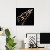 Poster Violon de musique étonnant (Bureau à domicile)