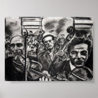 Poster violon de rue