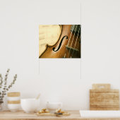 Poster Violon détaillé (Cuisine)