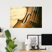 Poster Violon détaillé (Bureau à domicile)