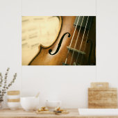 Poster Violon détaillé (Cuisine)