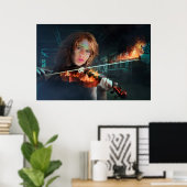 Poster Violon en feu (Bureau à domicile)