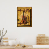 Poster Violon et musique de Still Life par William Harnet (Cuisine)