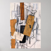 Poster Violon et Partition | Georges Braque | (Devant)
