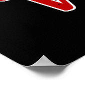 Poster Violon - J'aime Violon (Coin)