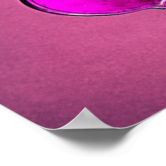 Poster violon ou alto Arrière - plan rose (Coin)