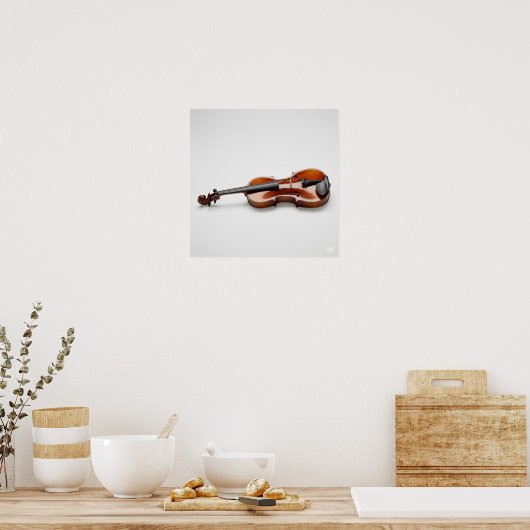 Poster Violon poli (Cuisine)