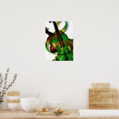 Poster Violon super, vert (Cuisine)