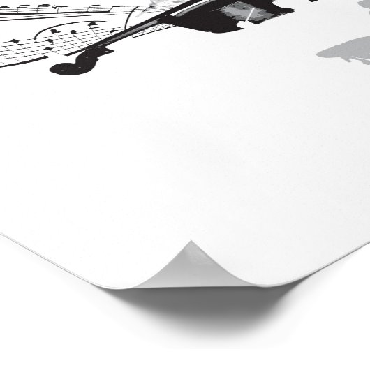 Poster violoncelle à tambour (Coin)