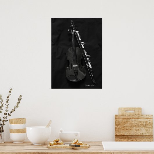 Poster Violoniste (Cuisine)