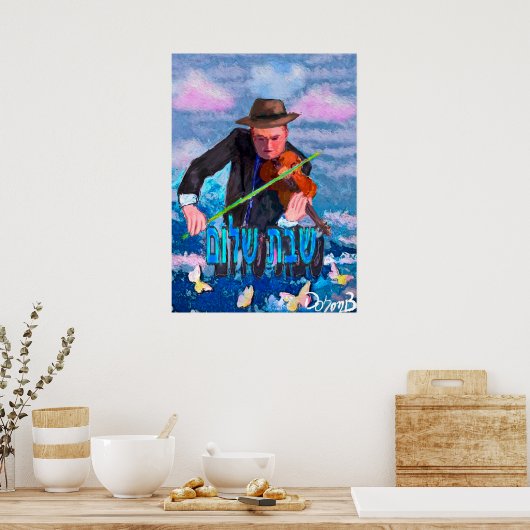 Poster Violoniste avant shaabbt (Cuisine)