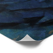 Poster Violoniste gothique Imaginaire foncé dans le jardi (Coin)