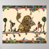 Poster Violoniste Lion, Hare (Devant)