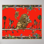 Poster Violoniste Lion, Hare (Devant)