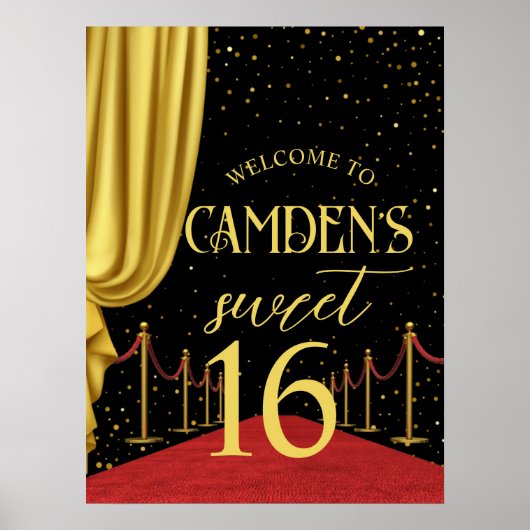 Poster VIP, Anniversaire du tapis rouge, Anniversaire d'H (Devant)