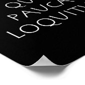 Poster Vir sapit qui pauca loquitur (Coin)