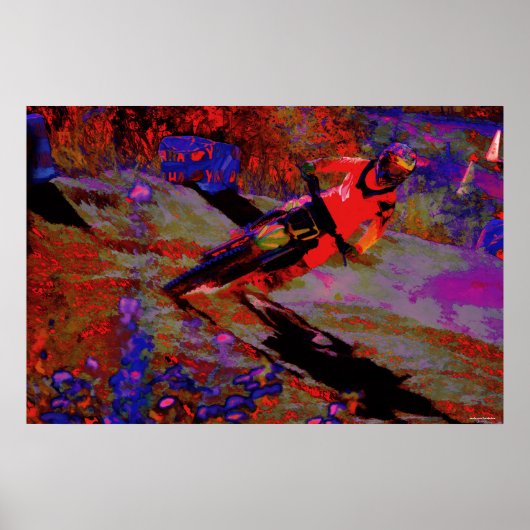 Poster Virage - Motocross Dirt-Bike Racer (Devant)