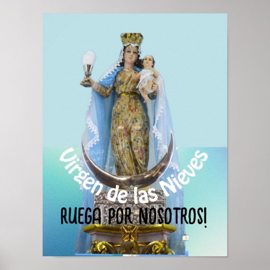 Poster Virgen de las Nieves (Devant)