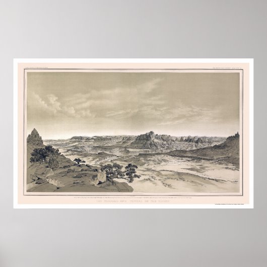 Poster Virgen Grand Canyon Imprimer par Dutton 1882 (Devant)