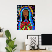 Poster Virgen Guadalupe par Pristine Cartera-Turkus (Bureau à domicile)