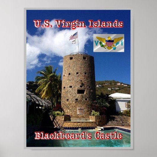 Poster Virgin Islands - Blackbeard's Castle - (Devant)