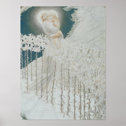 Poster Virgin of the Lilies (Devant)