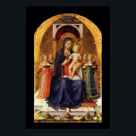 POSTER VIRGIN WITH CHILD AND ANGELS<br><div class="desc">Italian late medieval masterpiece from Fra Beato Angelico ,  Perugia Altarpiece - Italy.</div>