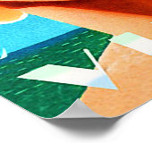 Poster Virginia beach, femme lunettes de soleil blondes, (Coin)