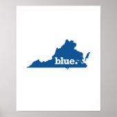 POSTER VIRGINIA BLUE STATE (Devant)