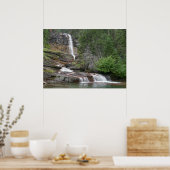 Poster Virginia Falls II at Glacier National Park (Cuisine)