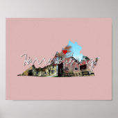 Poster Virginia State Photo insert and town name (Devant)