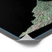 Poster Virginie de l'affiche satellite spatiale (Coin)