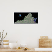 Poster Virginie de l'affiche satellite spatiale (Cuisine)