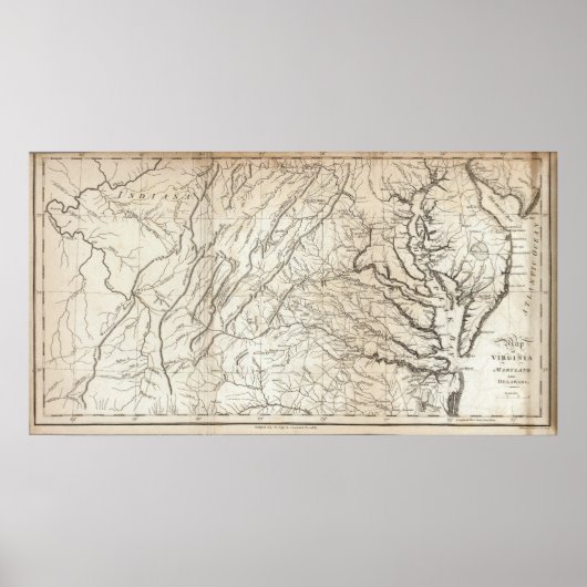 Poster Virginie, Maryland et Delaware (Devant)