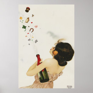 Poster Virgins grecques par Raphael Kirchner Art Nouveau