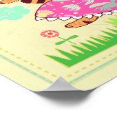 Poster Virgo Cat Zodiac Nursery Print (Coin)