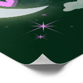 Poster Virgo Céleste Lune Cloud Étoiles Astrologie Art (Coin)