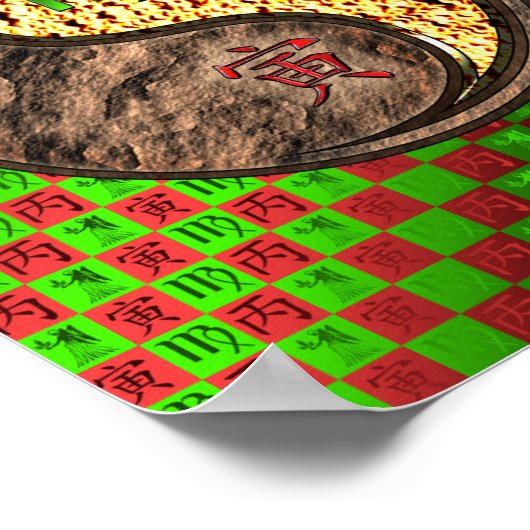 Poster Virgo & Fire Tiger (Coin)