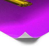 Poster VIRGO/ GOLD ZODIAC SIGNE JEWEL Violet Anniversaire (Coin)