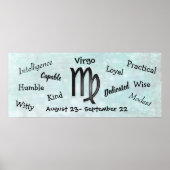 Poster Virgo Horoscope (Devant)